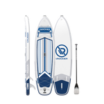Cruiser 10.6 paddleboard from all sides with paddle  | White